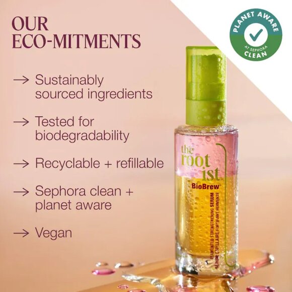 ❣️2/$36 NIB The Rootist BioBrew Fermented Leave-in Hair Serum Full Size $48.00 - Picture 12 of 16